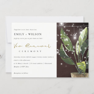 PALM STARRY NIGHT MASON JAR VOW RENOWAL INVITATION