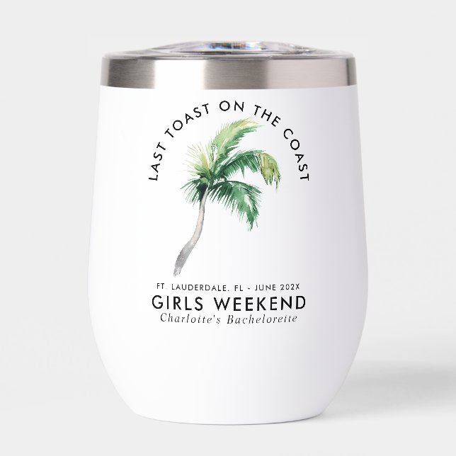 Palm Tree Beach Girls Week-end Bachelorette person (Avant)