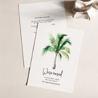 Palm Tree Changement d'adresse Faire-part de dépla