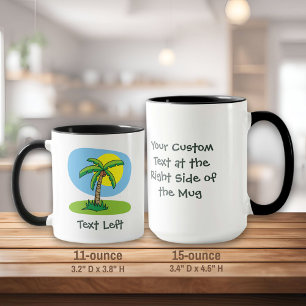 Palm Tree Dessin de Mug