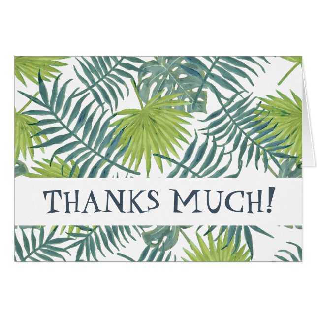 Palm Tree Fronds Peinture hawaïenne (Devant horizontal)