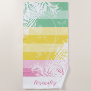 Palm Tree 🏝 serviette de plage Motif