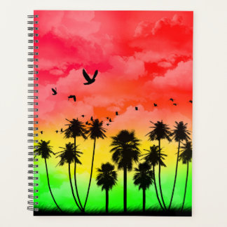 Palm Tree Sunset Design - Planificateur