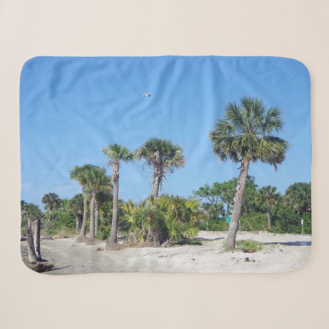 Palm Trees sherpa couverture (Devant (Horizontal))