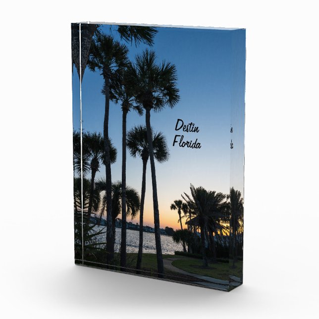 Palm Trees Sunrise Destin Floride Bloc photo (Droite)