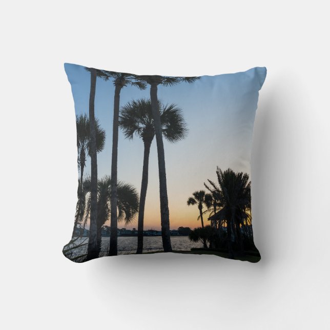 Palm Trees Sunrise Destin Floride Coussin (Recto)