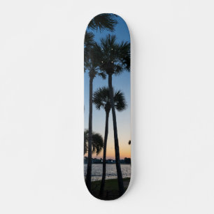 Palm Trees Sunrise Destin Floride Skateboard