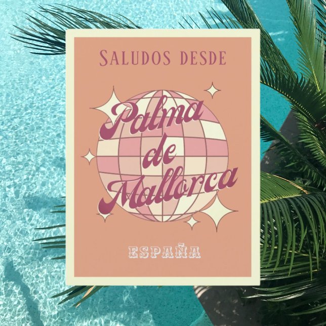Palma de Mallorca España rétro Carte postale vinta (Créateur téléchargé)