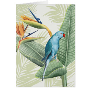 Palmettes avec l'oiseau bleu