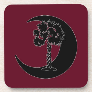 Palmetto de la Caroline et dessous de verre carrés