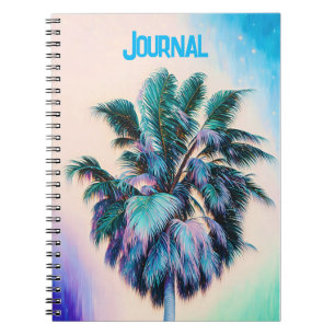 Palmier D'Art Tropical Dans Aqua Journal