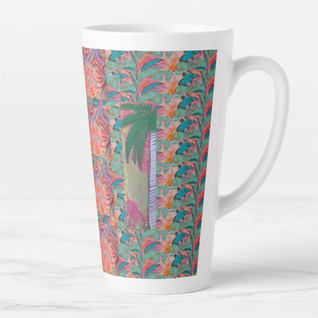 Palmier en latte Abstraite Mug (Droite)