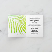 Palmier Feuillage Vert huile Feuille Mariage blanc
