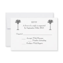 Palmier Formel Island Tropical Island Wedding RSVP