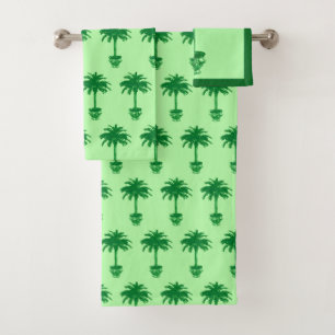 Palmier mis en pot - vert et vert clair