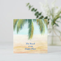 Palmier par jour ensoleillé sur la plage