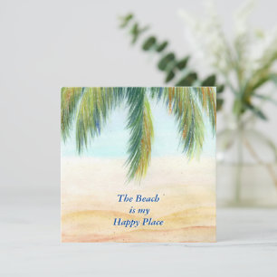 Palmier par jour ensoleillé sur la plage