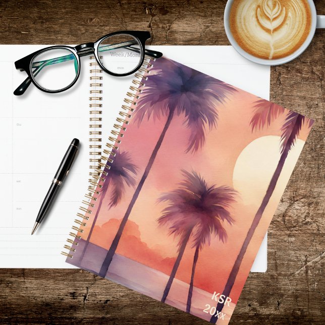 Palmier Tropical au Coucher du Soleil (Créateur téléchargé)