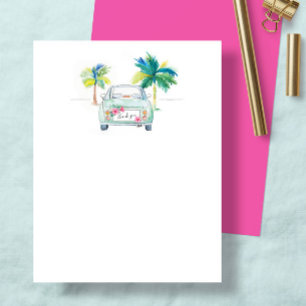 Palmier Tropical et Merci d'aquarelle de voiture