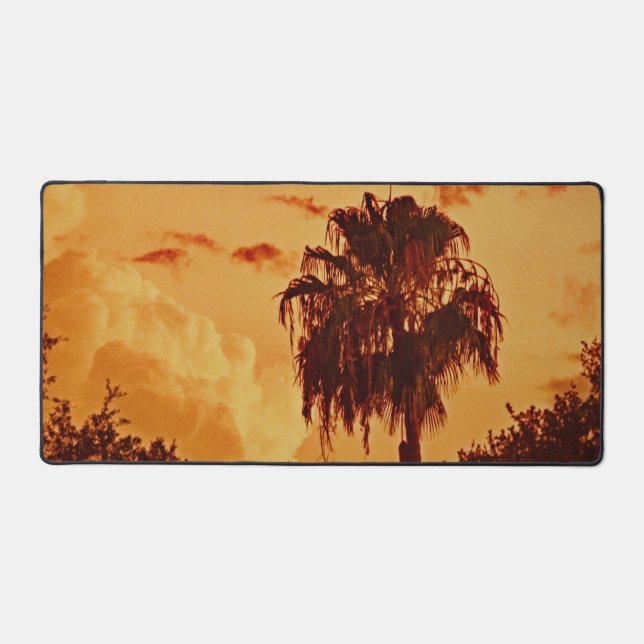 Palmier Tropical Sunset Desk Mat (Recto)