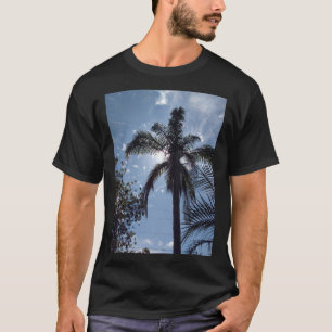 Palmier tropical sur T-shirt noir masculin