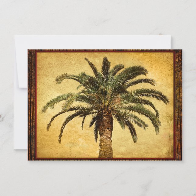 Palmier vintage - Modèle Customisé tropical (Devant)