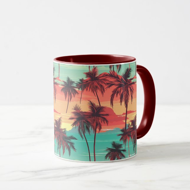 Palmiers 055 Mug (Devant droit)