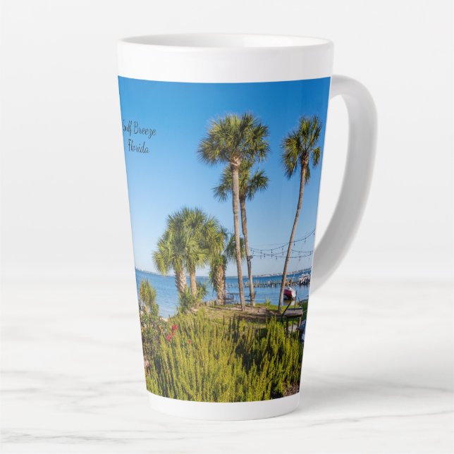 Palmiers Bayside Morning Latte Mug (Angle droit)
