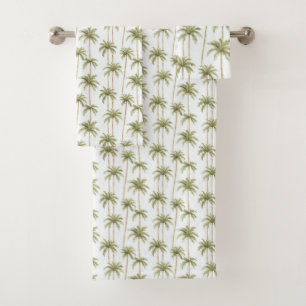Palmiers blancs verts tropicaux