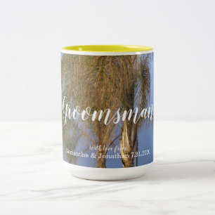 Palmiers de Groomsman Mugs personnalisées