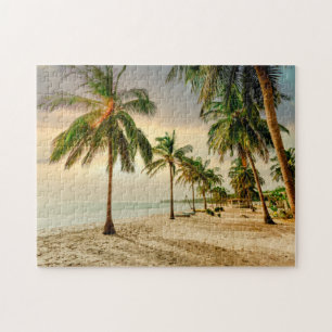 Palmiers de plage Jigsaw Puzzle