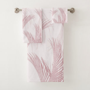 Palmiers en plumes rose pâle 1