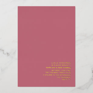 Palmiers Mariages roses Invitation