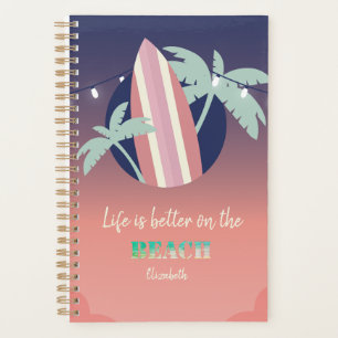 Palmiers,Planche de Surf,Lumières de plage