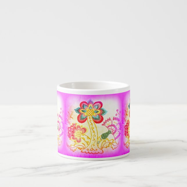 palmiers roses tasse expresso (Devant)