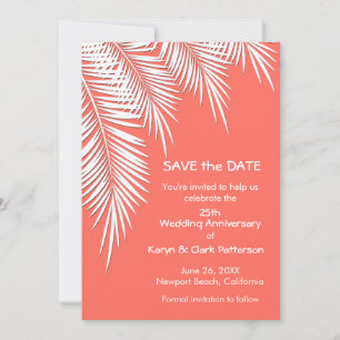 Palmiers sur le corail vivant SAUVER LA DATE