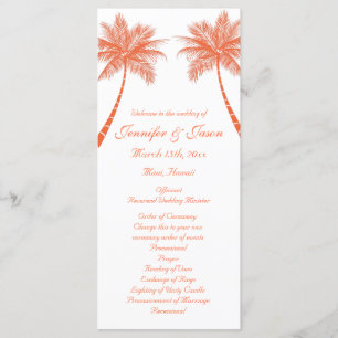 Palmiers Tropical Coral Beach Programmes de mariag
