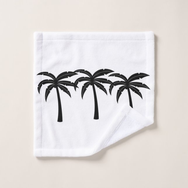 Palmiers tropicaux (Gant de toilette)