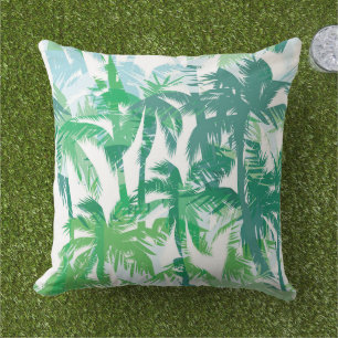 Palmiers tropicaux Coussin extérieur