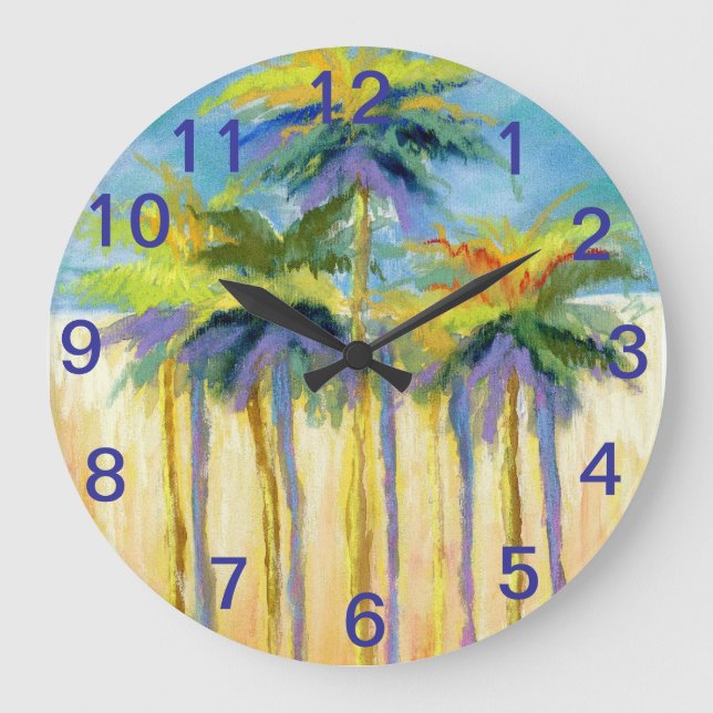 Palms de plage - horloge (Recto)