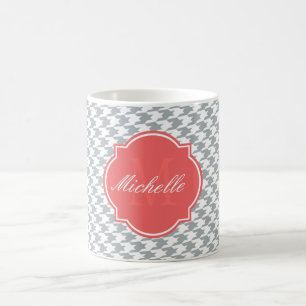 Paloma Houndstooth Monogram Mug