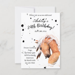 Palomino Horse Carte Anniversaire Par Amylyn Bihrl