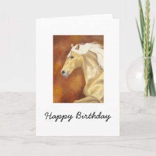 Palomino Horse carte d'anniversaire