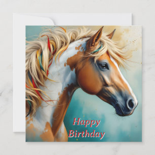 Palomino Peinture Mustang Portrait Anniversaire