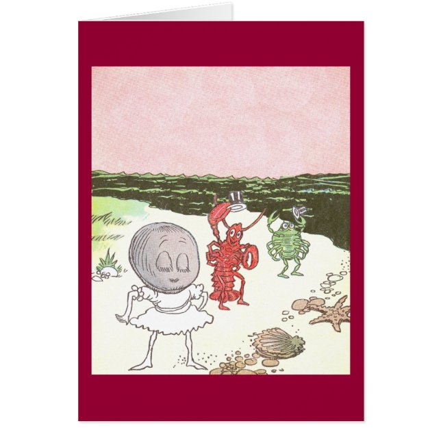 Palourde, homard et crabe sur la plage (Devant)