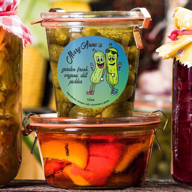 Pals Pickles Autocollant de Conserve Drôle de Cart (Créateur téléchargé)