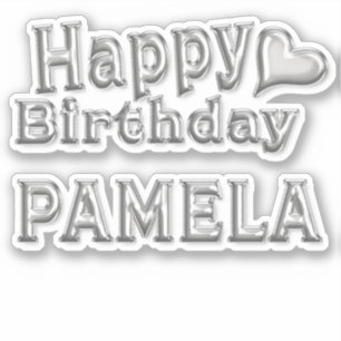 Pamela Happy Birthday Autocollants