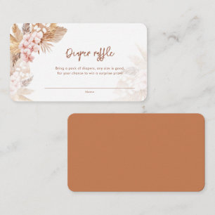 Pampas Baby shower de laiton Cartes à carreaux