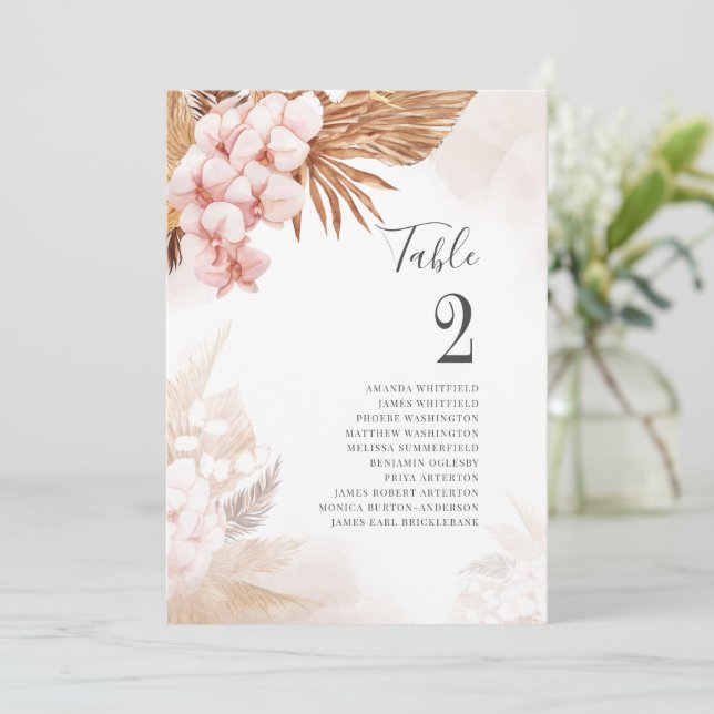 Pampas Botanique Grass Terracotta Tableau Numéro 2 (Debout devant)