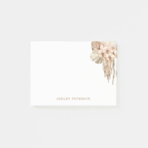 Pampas Grass Bohemian Boho Office Post-It Notes